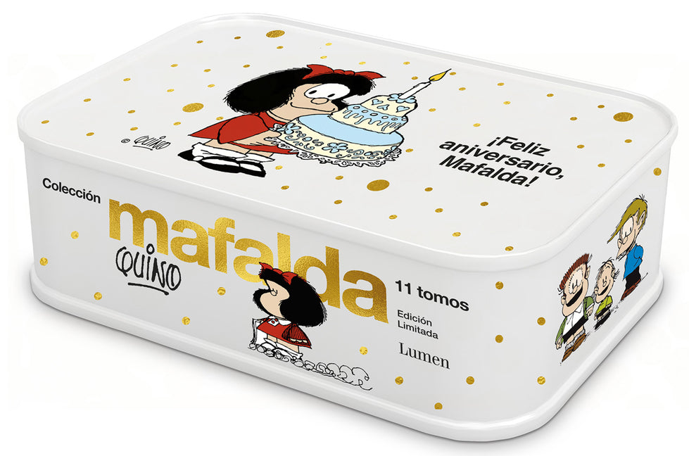 Lata Mafalda: 11 Tomos En Una Lata (Edición Feliz Aniversario, Mafalda) / Mafalda Collection: 11 Volumes in a Tin Box (Happy Anniversary Edition, Mafa Lumen Press