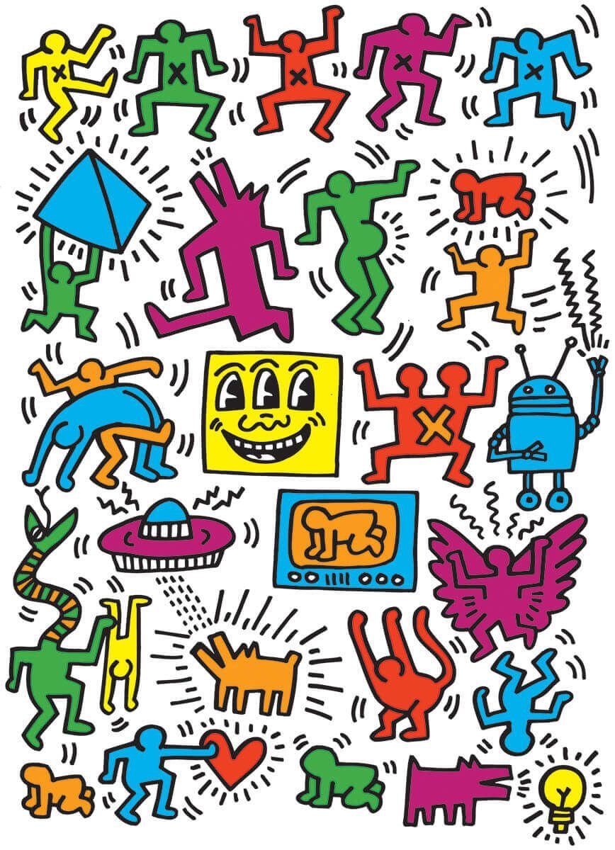 Eurographics Keith Haring Collage Puzzle 1,000 Pieces Eurographics